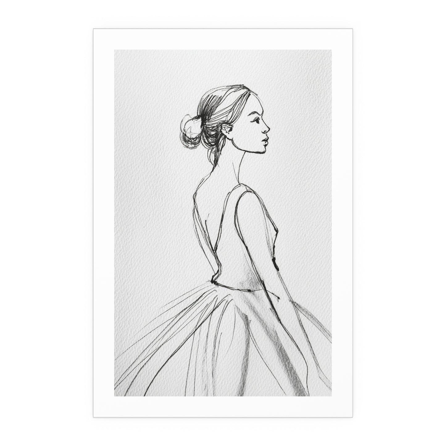 Ballerina Sketch No2 Print