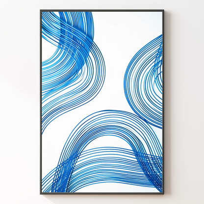 Blue Line Print