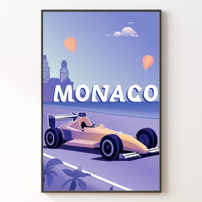Monaco Retro No3 Print