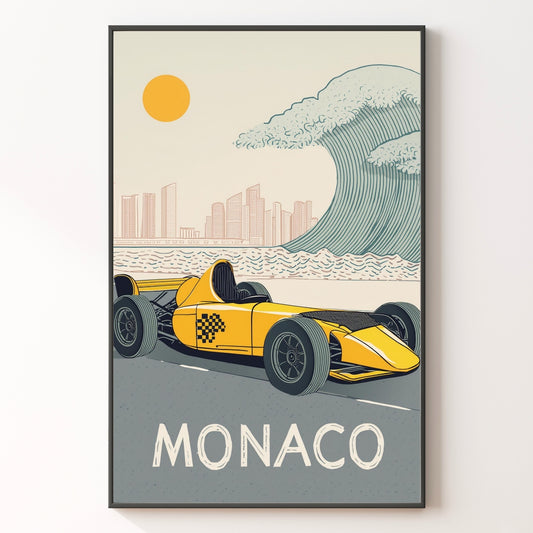 Monaco Retro No1 Print