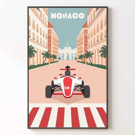 Monaco Retro No2 Print