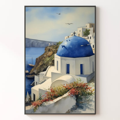 Santorini Print