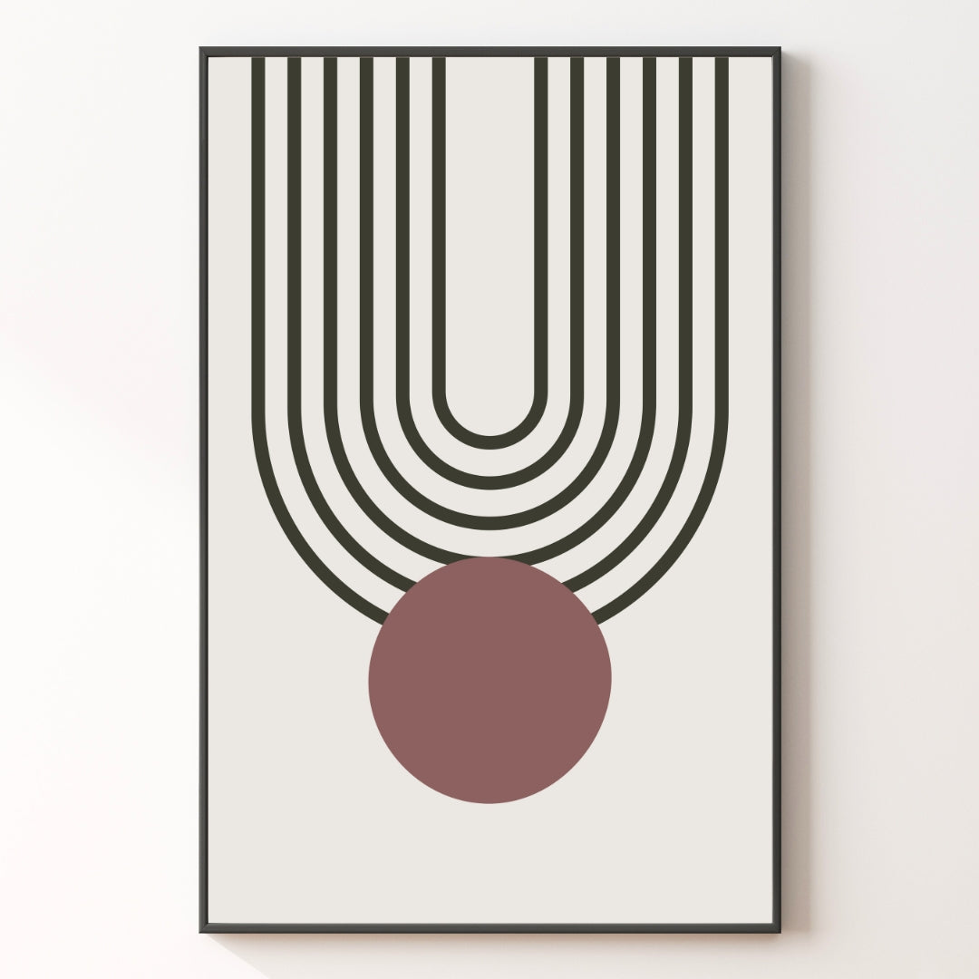 Mauve Abstract Print