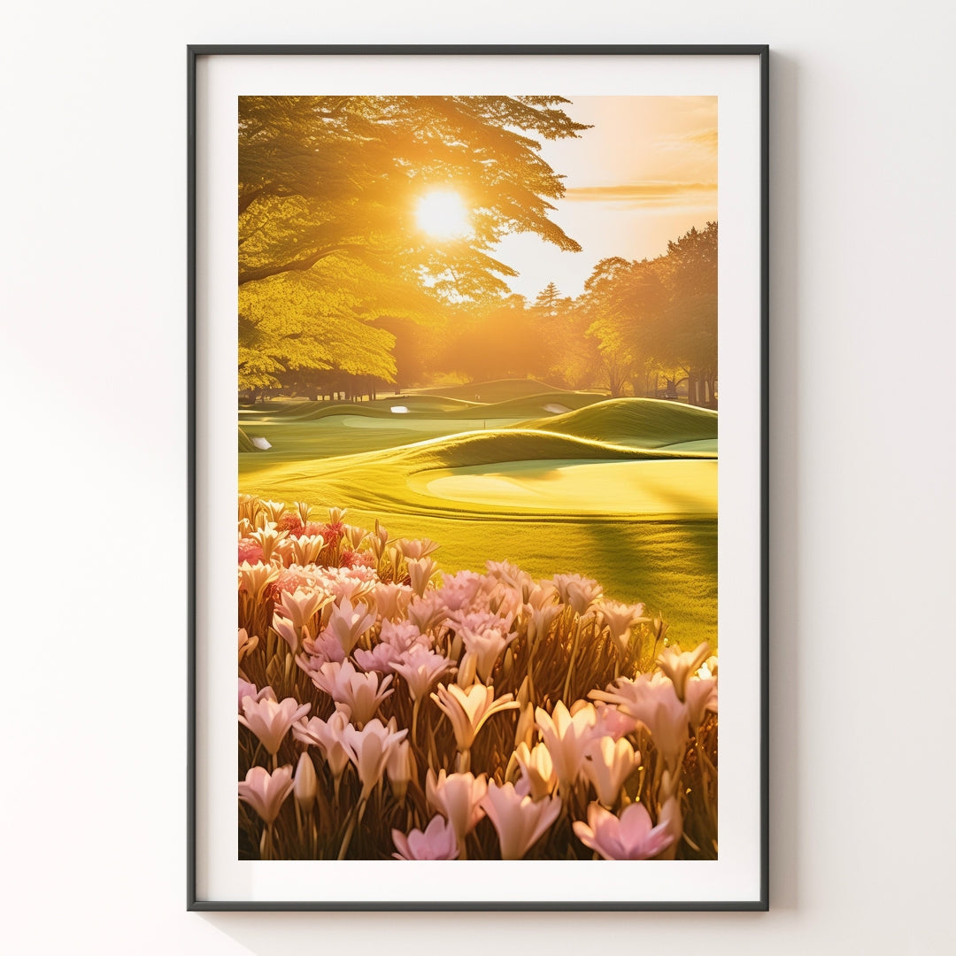 Sunset Golfing Print